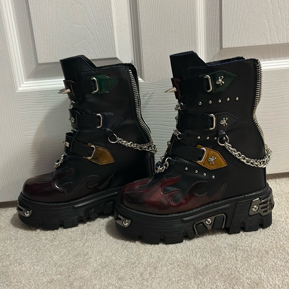 Goth Black Platform Boots